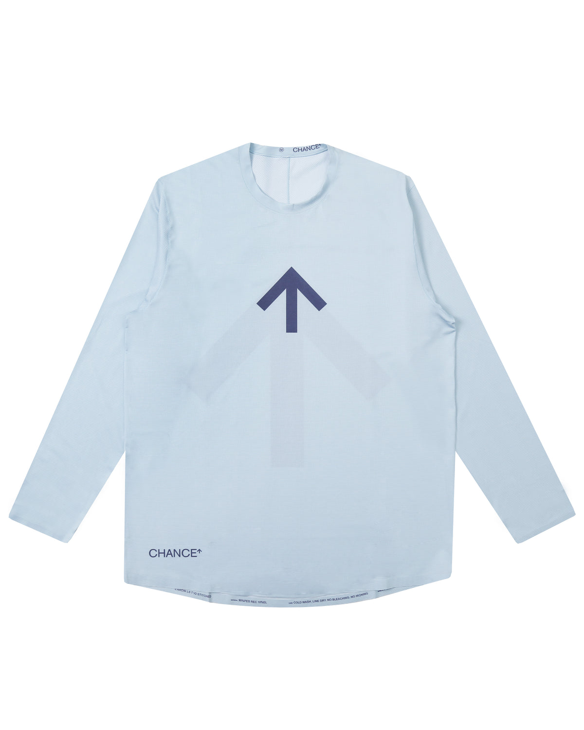 Arow Lightweight Tee Long Sleeve - Ice Flow and Crown Blue