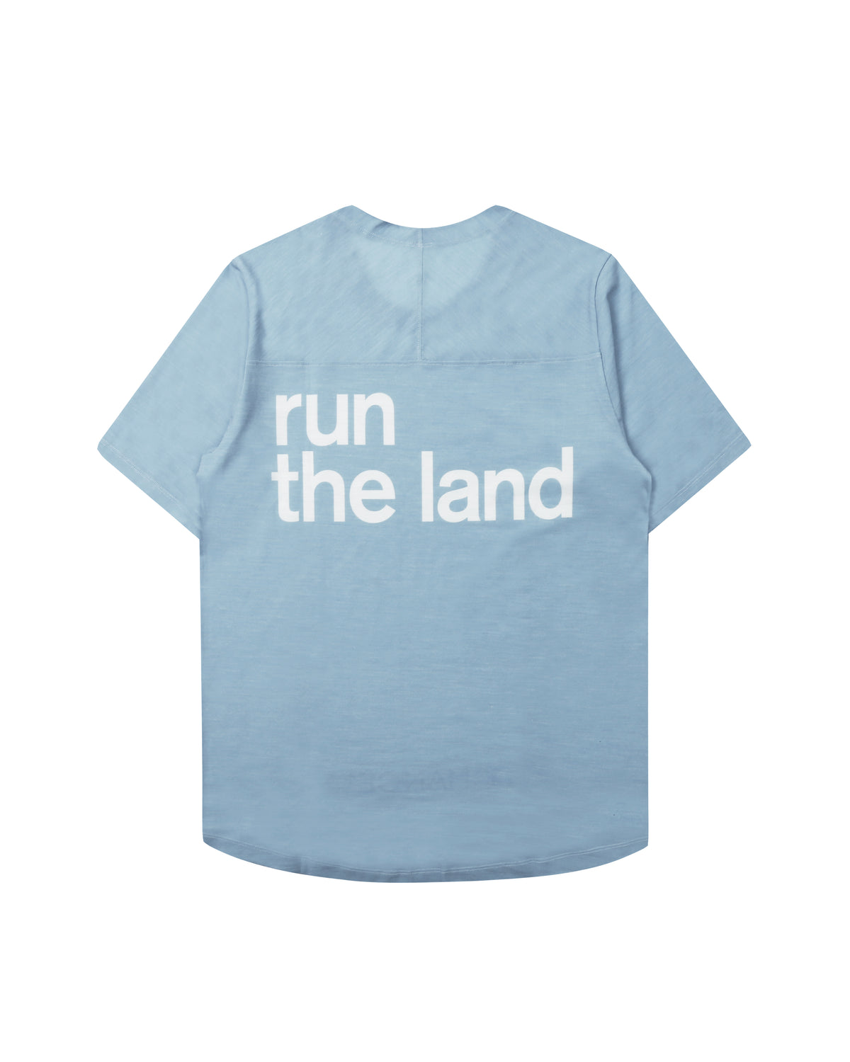 Performance Merino Tee - Bluebird and Toplazo White