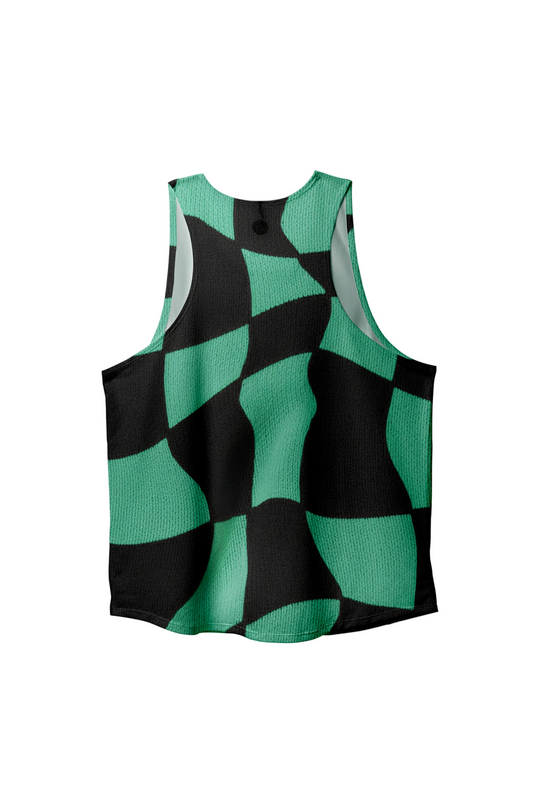 Green Checker Singlet