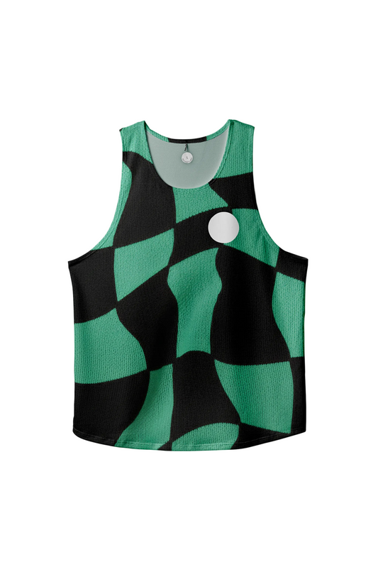 Green Checker Singlet