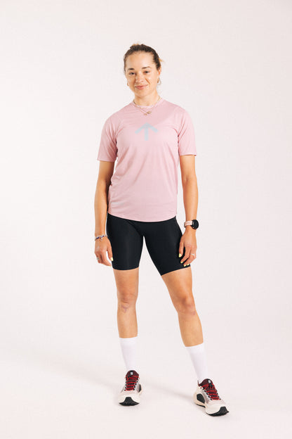 Arow Lightweight Tee - Blossom and Chrome