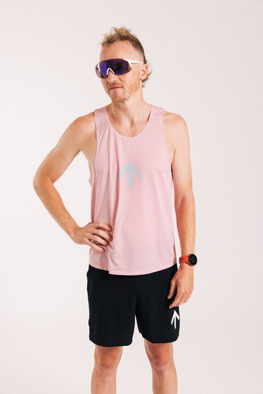 Arow Lightweight Singlet - Blossom and Chrome