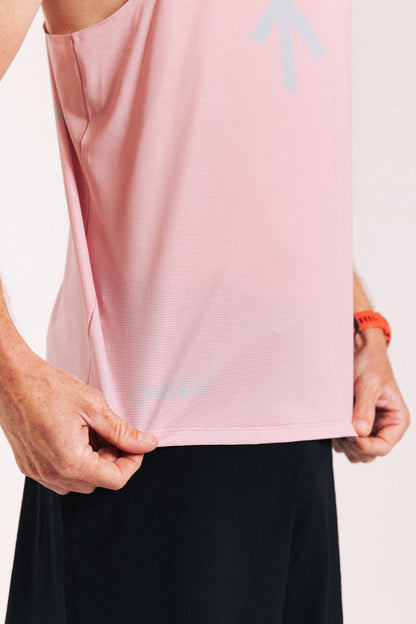 Arow Lightweight Singlet - Blossom and Chrome