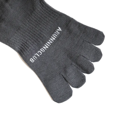 Run Toe Quarter Socks - Grey