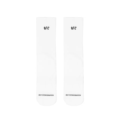 Run Crew Socks - White