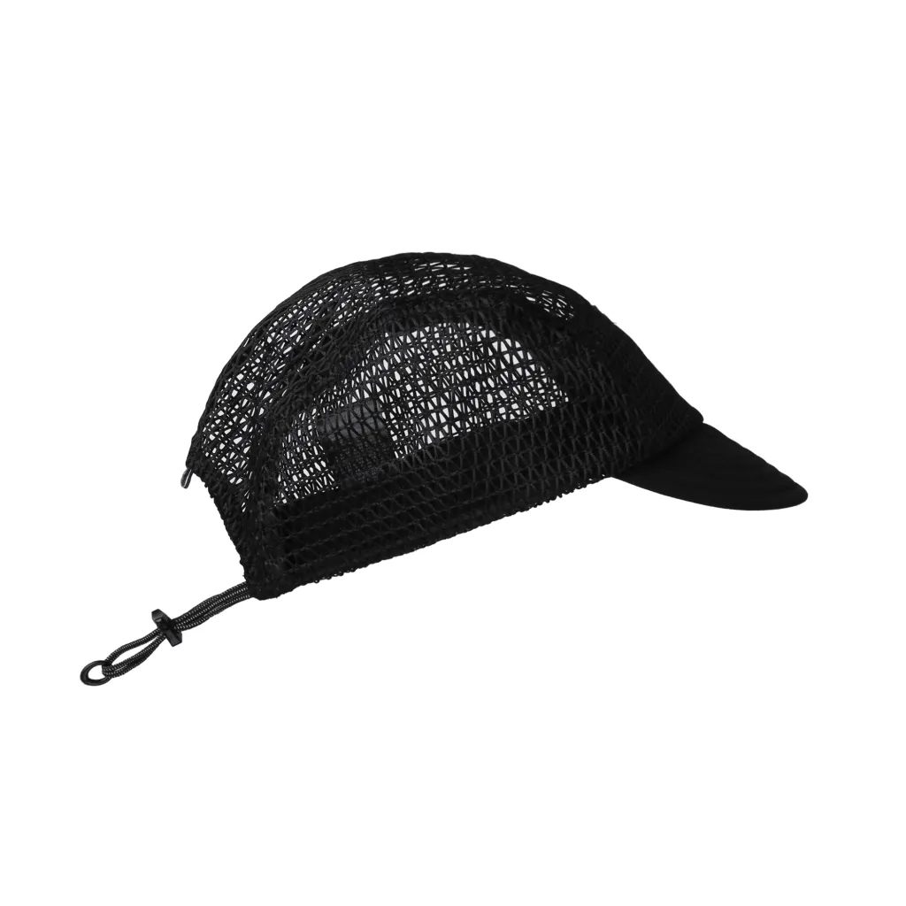 Distance Trail Running Cap (Tri-mesh) - Salt Black