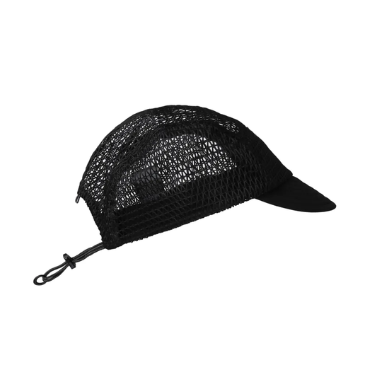 Distance Trail Running Cap (Tri-mesh) - Salt Black