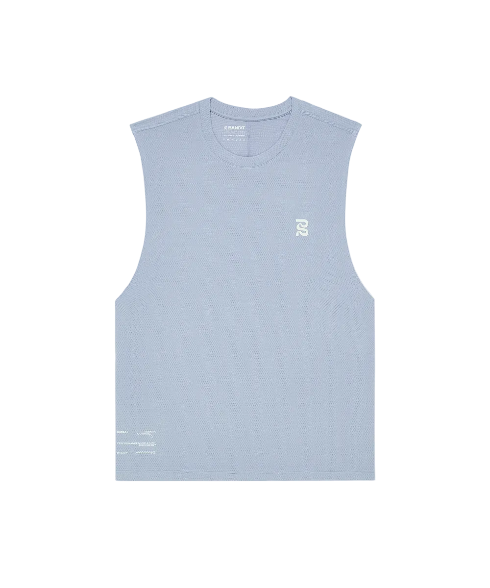 Men's Micromesh Run Tank - Pavilion Blue