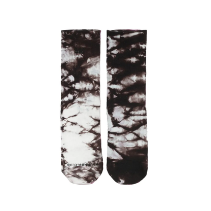 Marble Run Crew Socks - Brown