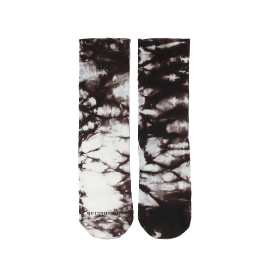 Marble Run Crew Socks - Brown