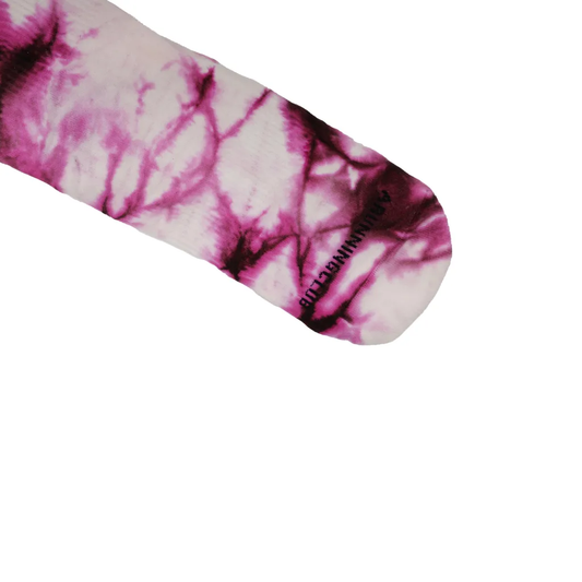 Marble Run Crew Socks - Burgundy