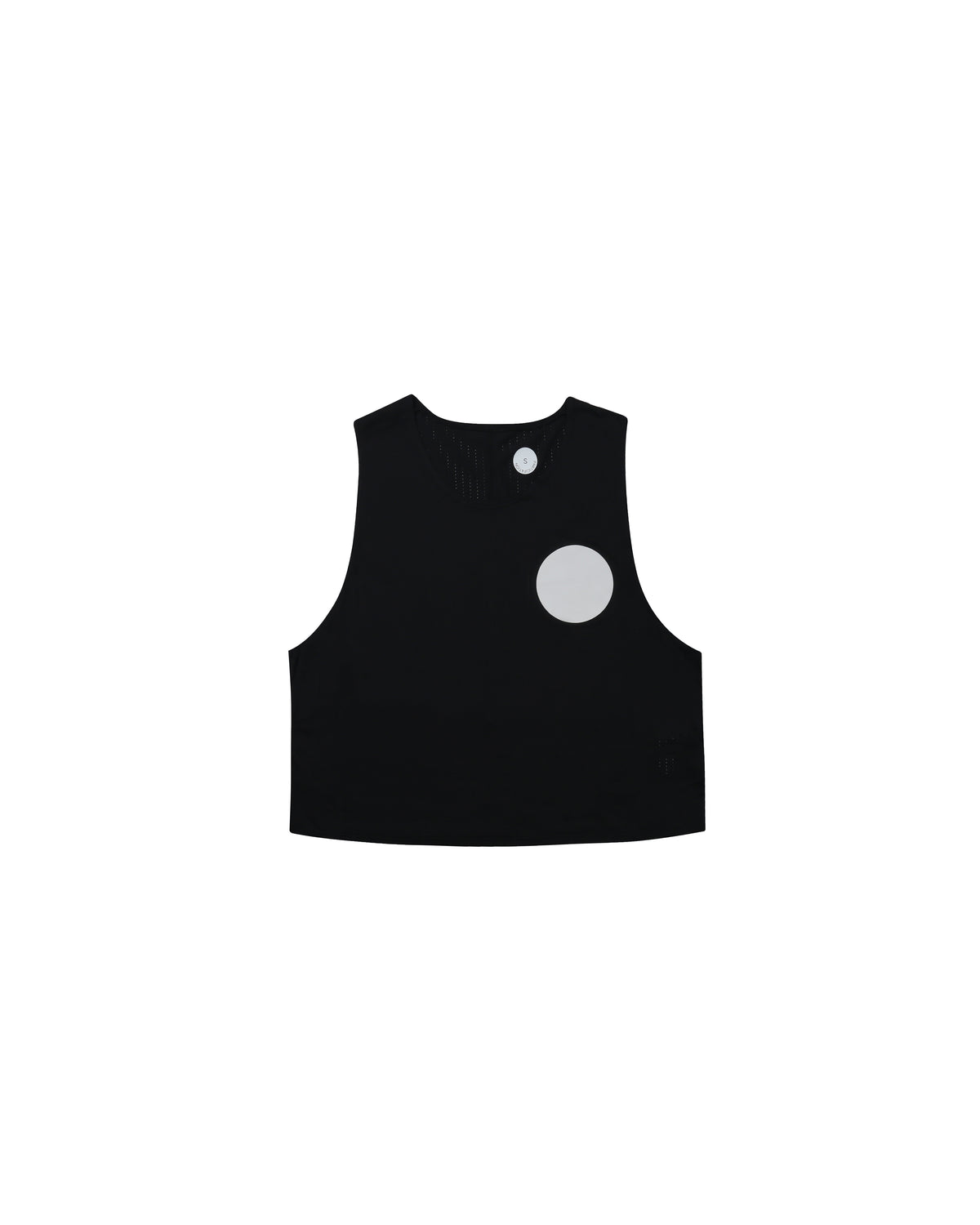 Black Crop Singlet - Black