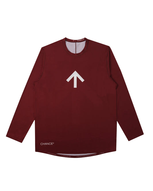 Arow Lightweight Tee V2 Long Sleeve - Baked Earth and Warm Stone