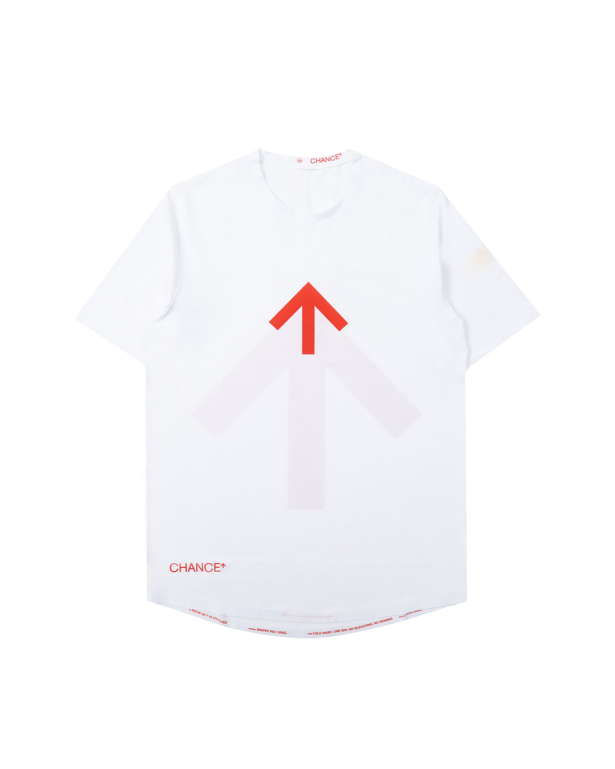 Arow Lightweight Tee - White and Ordnance Orange